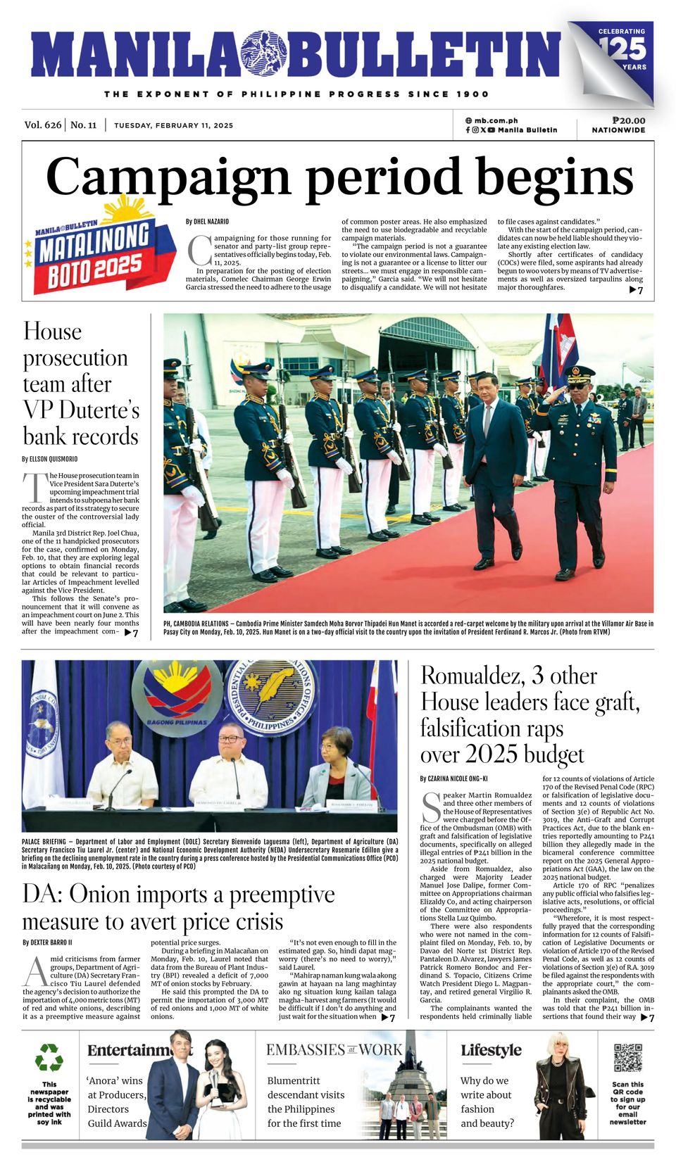 Get Digital Access To Manila Bulletin February Issue