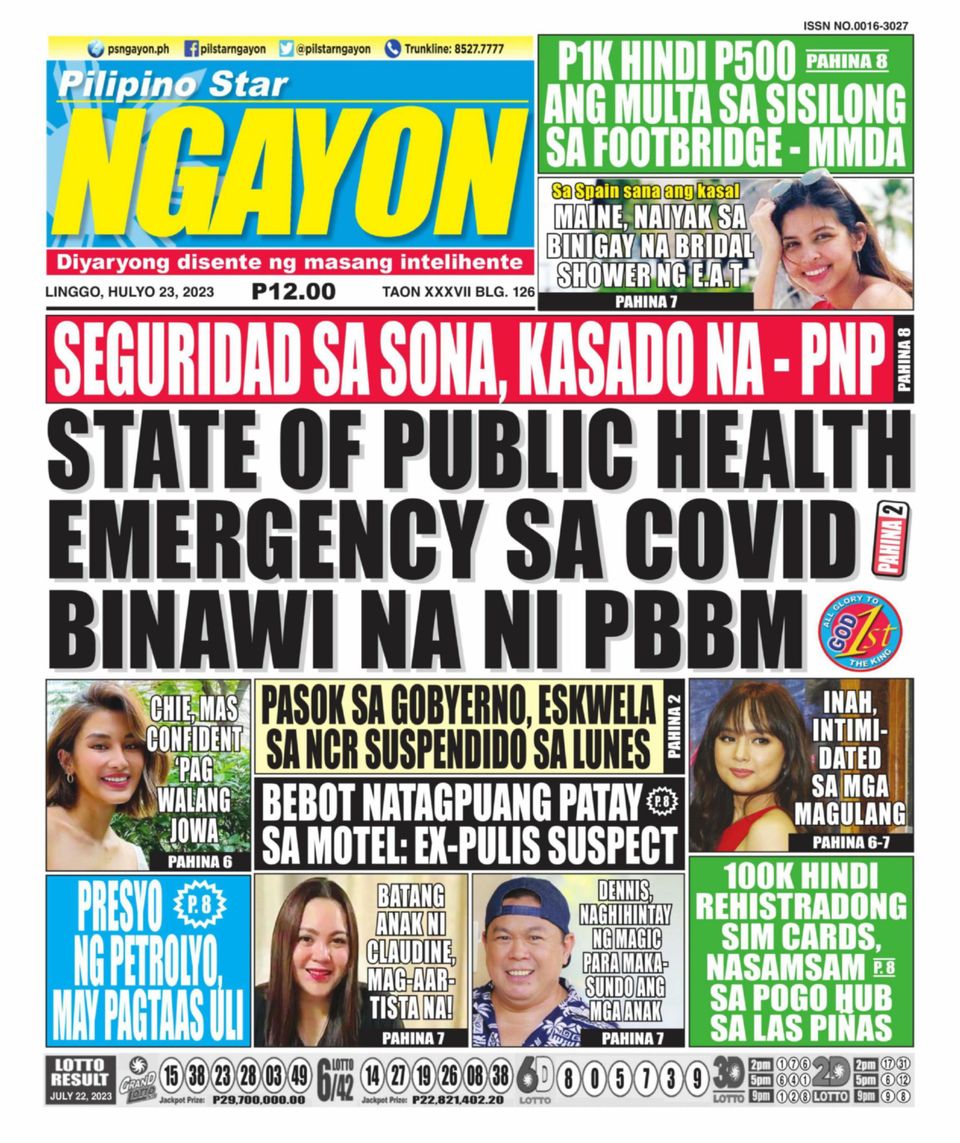 Pilipino Star Ngayon July Newspaper Get Your Digital