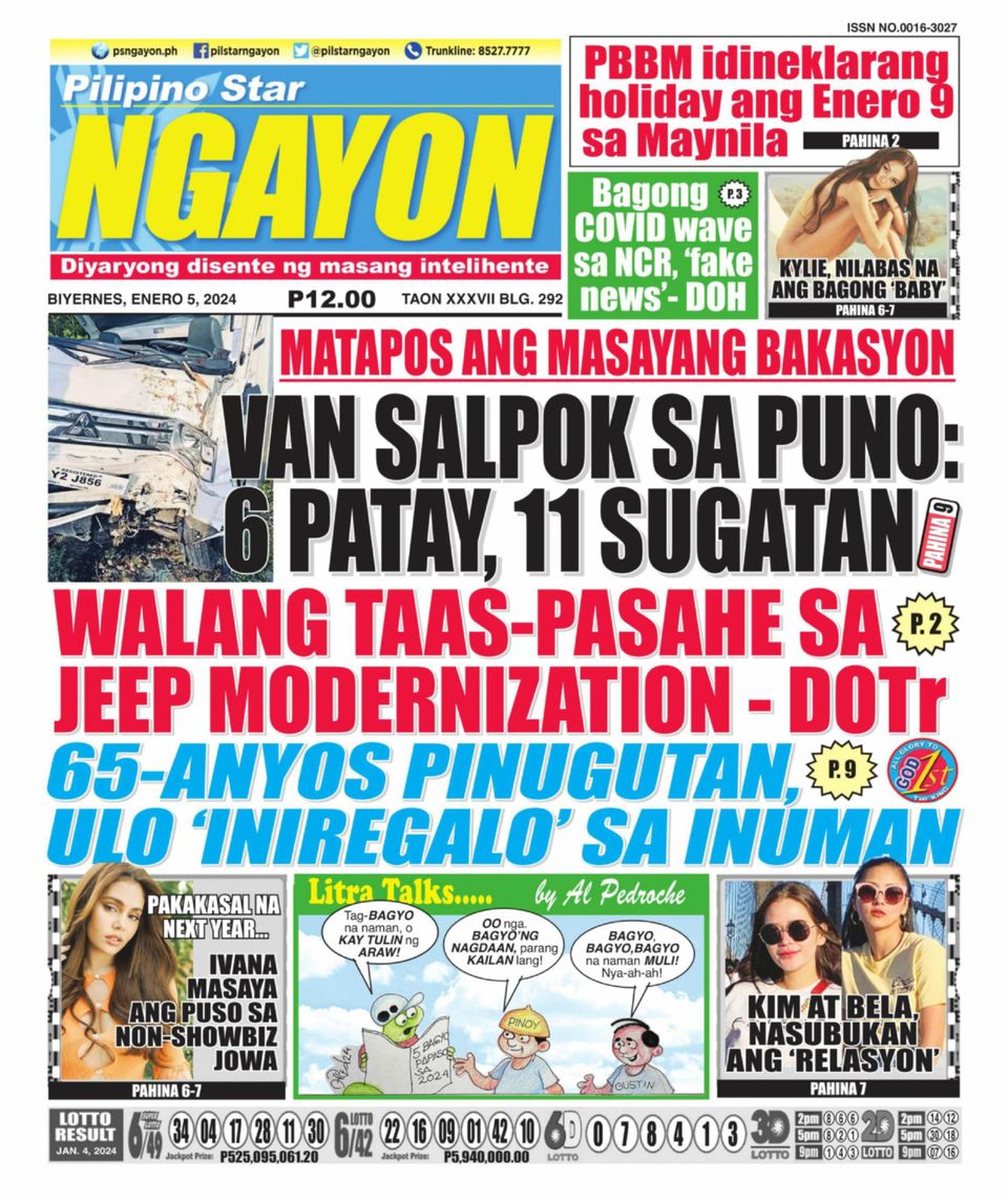 Get Digital Access To Pilipino Star Ngayon January Issue