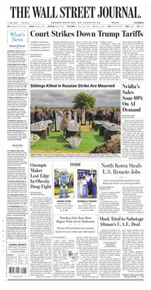 Tariffs May Cost the GOP in 2026 The Wall Street Journal Newspaper