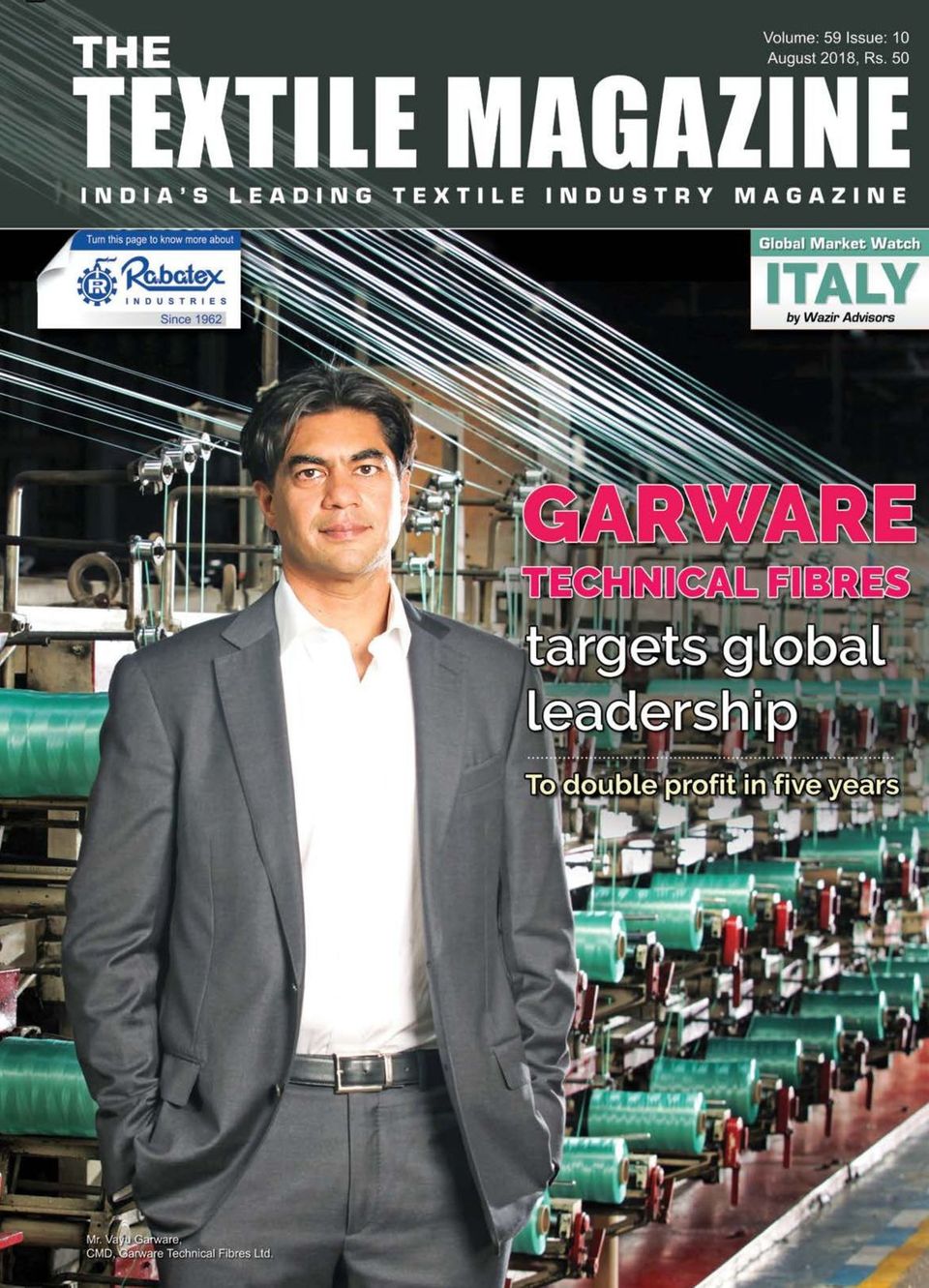 The Textile magazineAugust 2018 Magazine Get your Digital Subscription