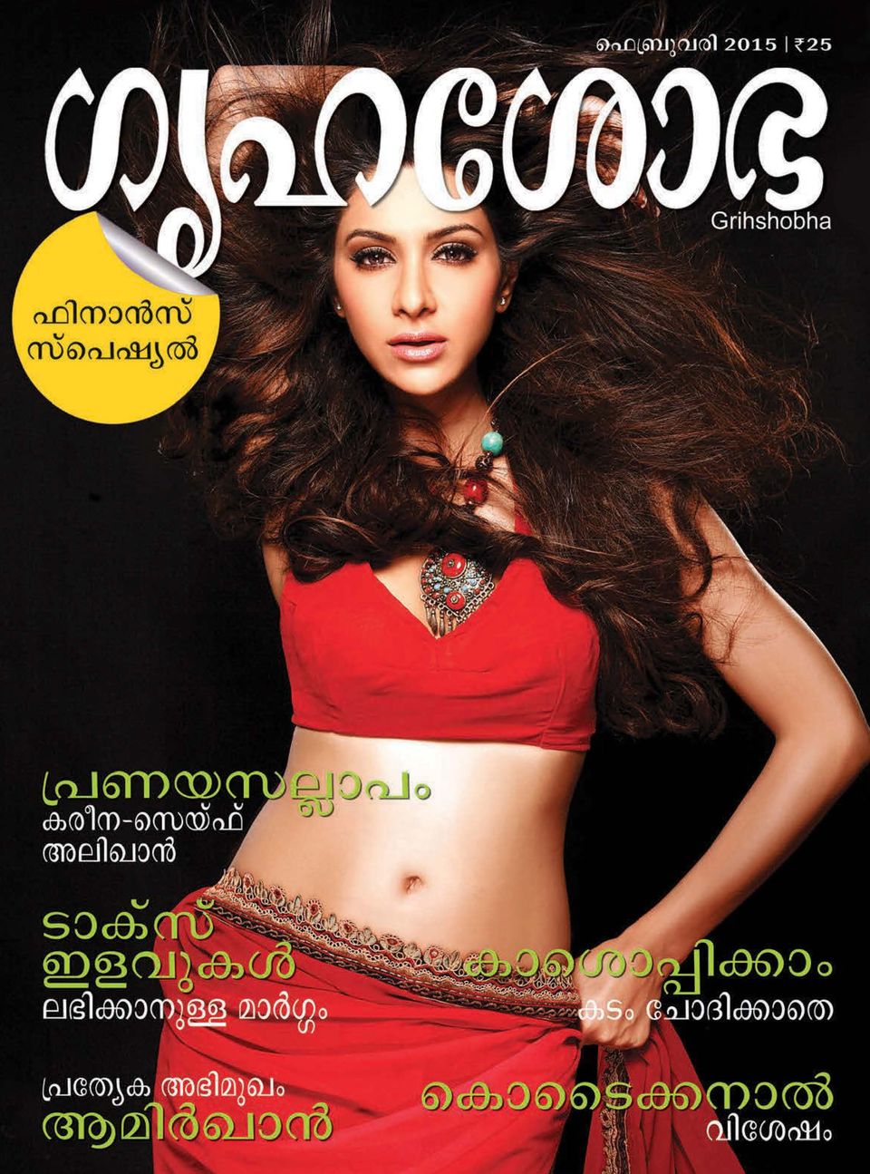 Grihshobha MalayalamFebruary 2015 Magazine