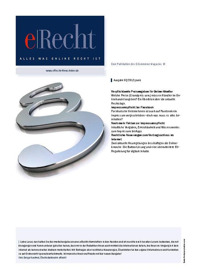 eRecht Newsletter