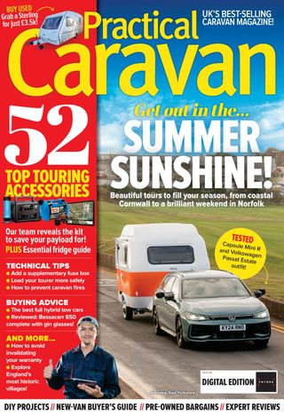 Practical Caravan Magazine Cover - June 2025 Edition
