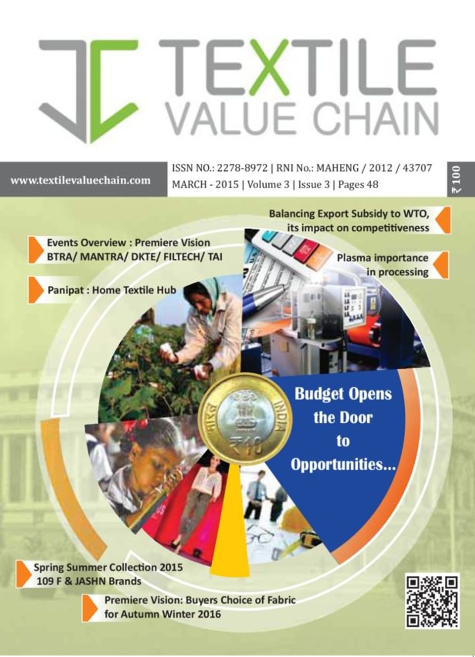 Textile Value ChainMARCH 2015 Magazine Get your Digital Subscription