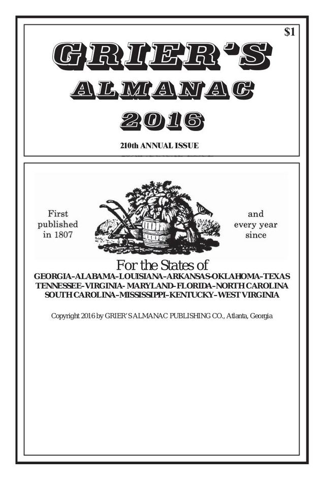 Grier's Almanac