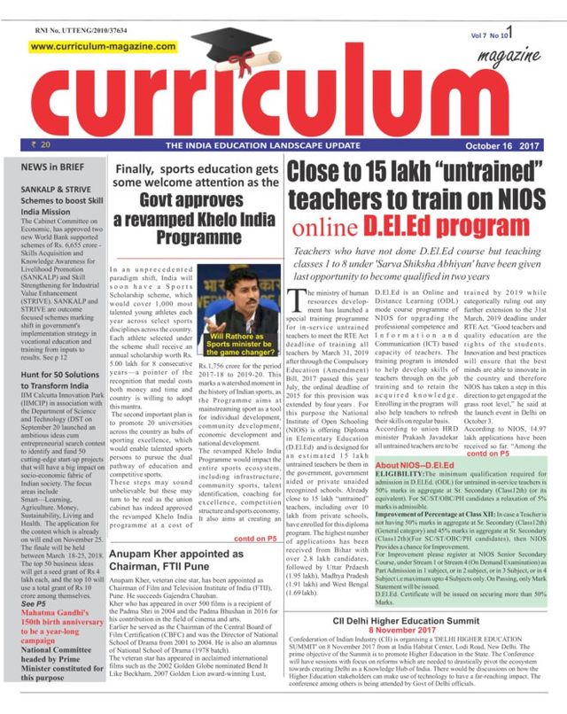 Curriculum