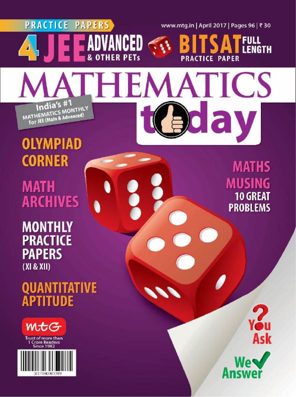 Mathematics TodayApril 2017 Magazine Get your Digital Subscription