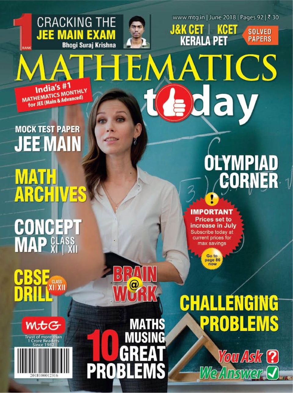 Mathematics TodayJune 2018 Magazine Get your Digital Subscription