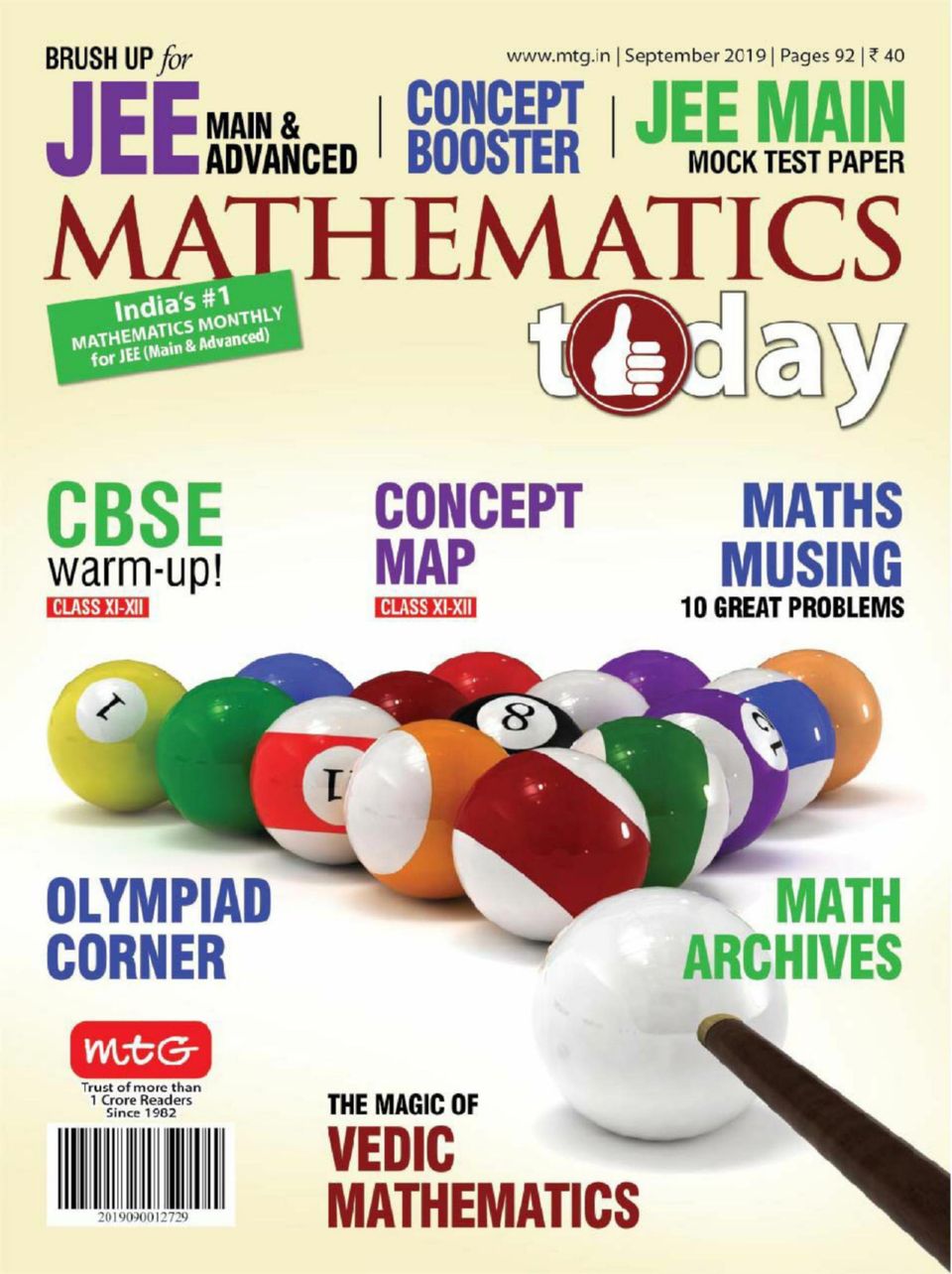 Mathematics Today-September 2019 Magazine - Get your Digital Subscription