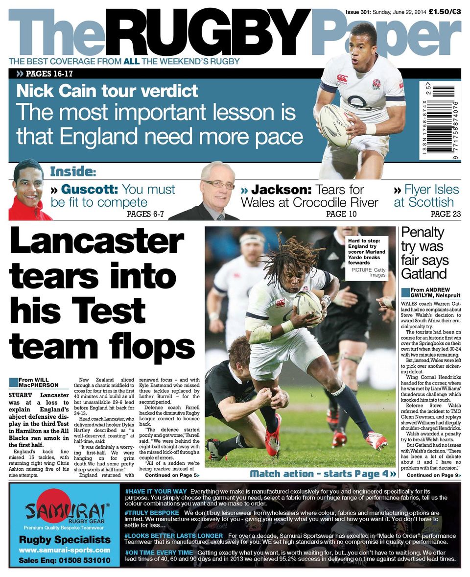 The Rugby PaperJune 22,2014 Magazine Get your Digital Subscription