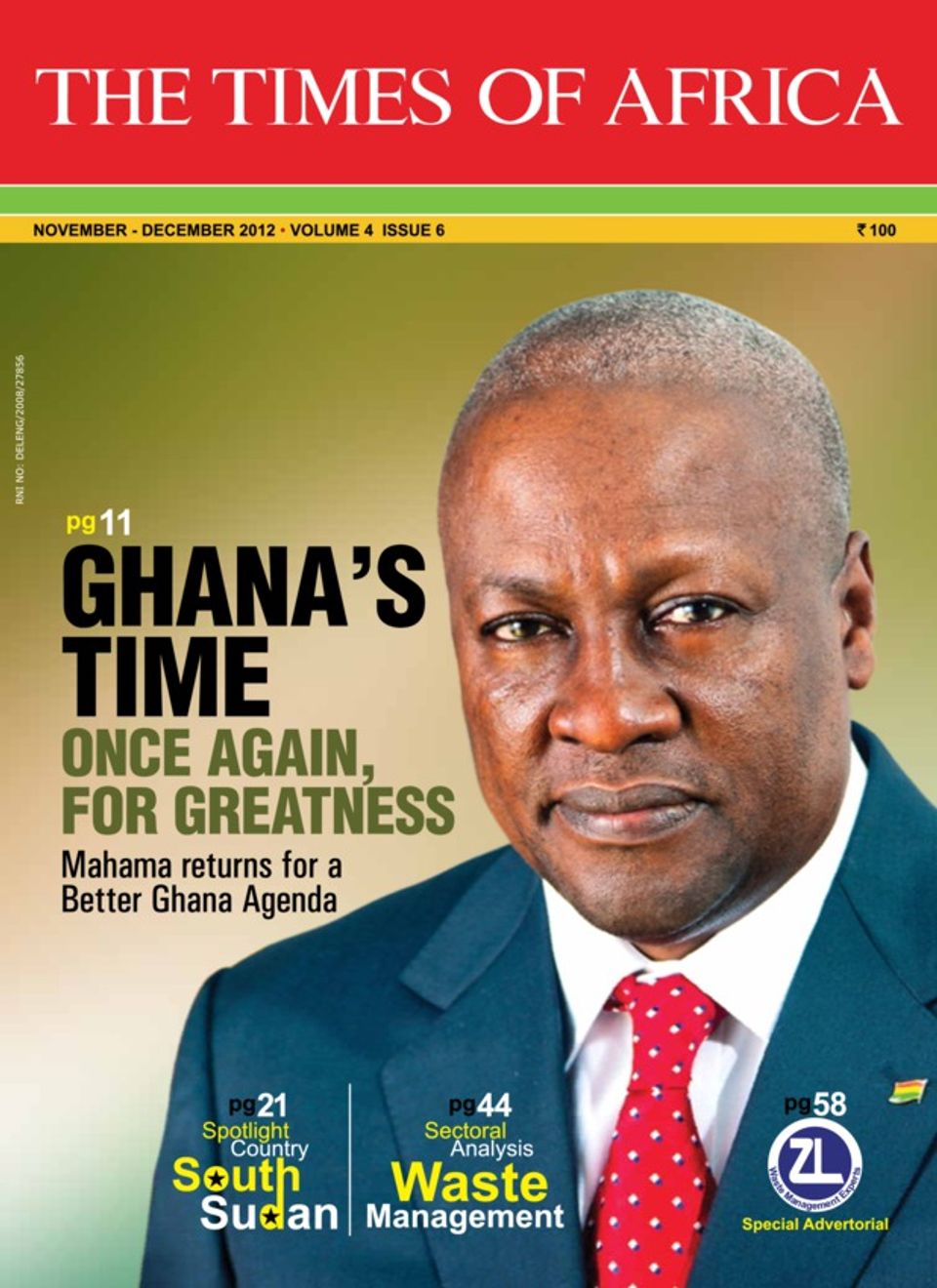 The Times Of Africa-November - December 2012 Magazine