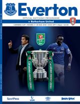 Everton Programmes - Everton v Rotherham Everton v Rotherham