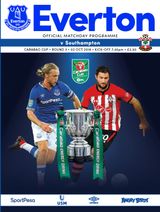 Everton Programmes - Everton v Southampton Everton v Southampton