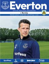 Everton Programmes - Everton v Burnley Everton v Burnley