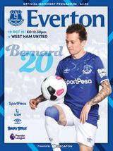 Everton Programmes - Everton v West Ham Everton v West Ham