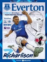 Everton Programmes - Everton v Manchester United, March 1, 2020 Everton v Manchester United, March 1, 2020