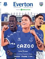 Everton Programmes - Everton v West Bromwich Albion Everton v West Bromwich Albion
