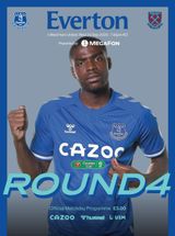 Everton Programmes - Everton v West Ham United Everton v West Ham United