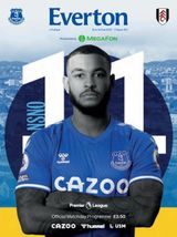 Everton Programmes - Everton v Fulham Everton v Fulham