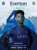 Everton Programmes - Everton v Burnley Everton v Burnley