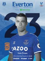 Everton Programmes - Everton v Palace Everton v Palace