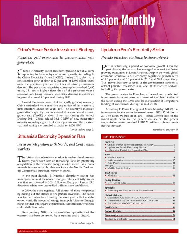 Global Transmission Monthly