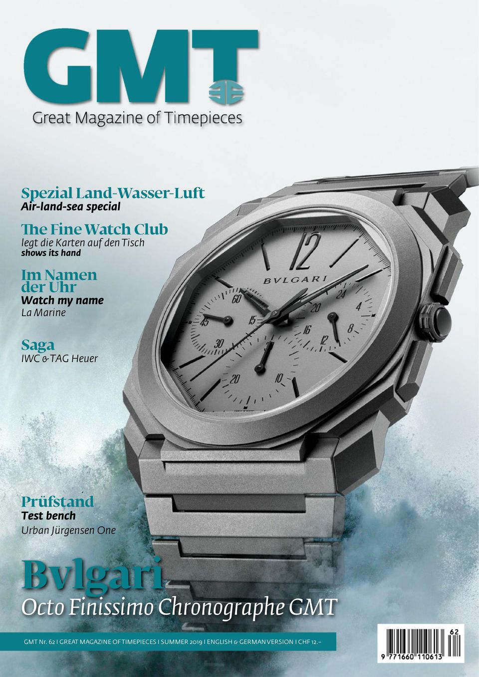 GMT, Great Magazine of Timepieces (German-English) Issue 62