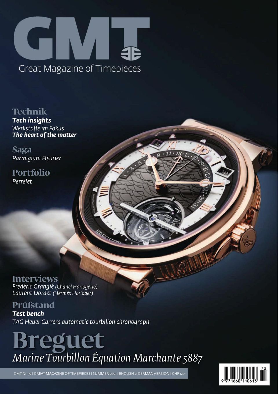 GMT, Great Magazine of Timepieces (German-English) Issue 72