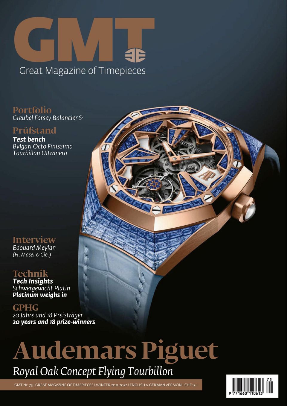 GMT, Great Magazine of Timepieces (German-English) Issue 75