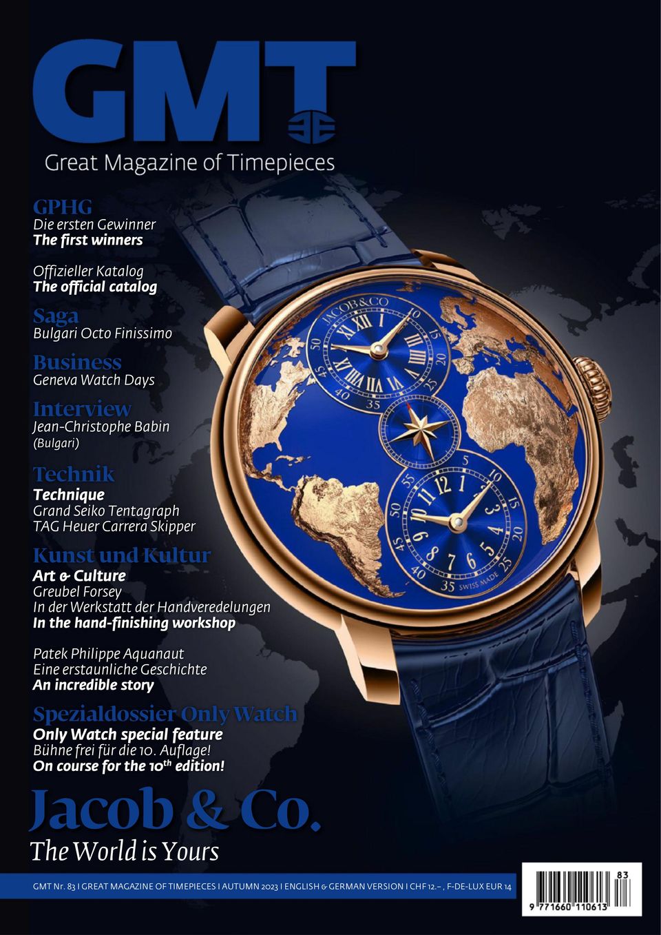 GMT, Great Magazine of Timepieces (German-English) Issue 83
