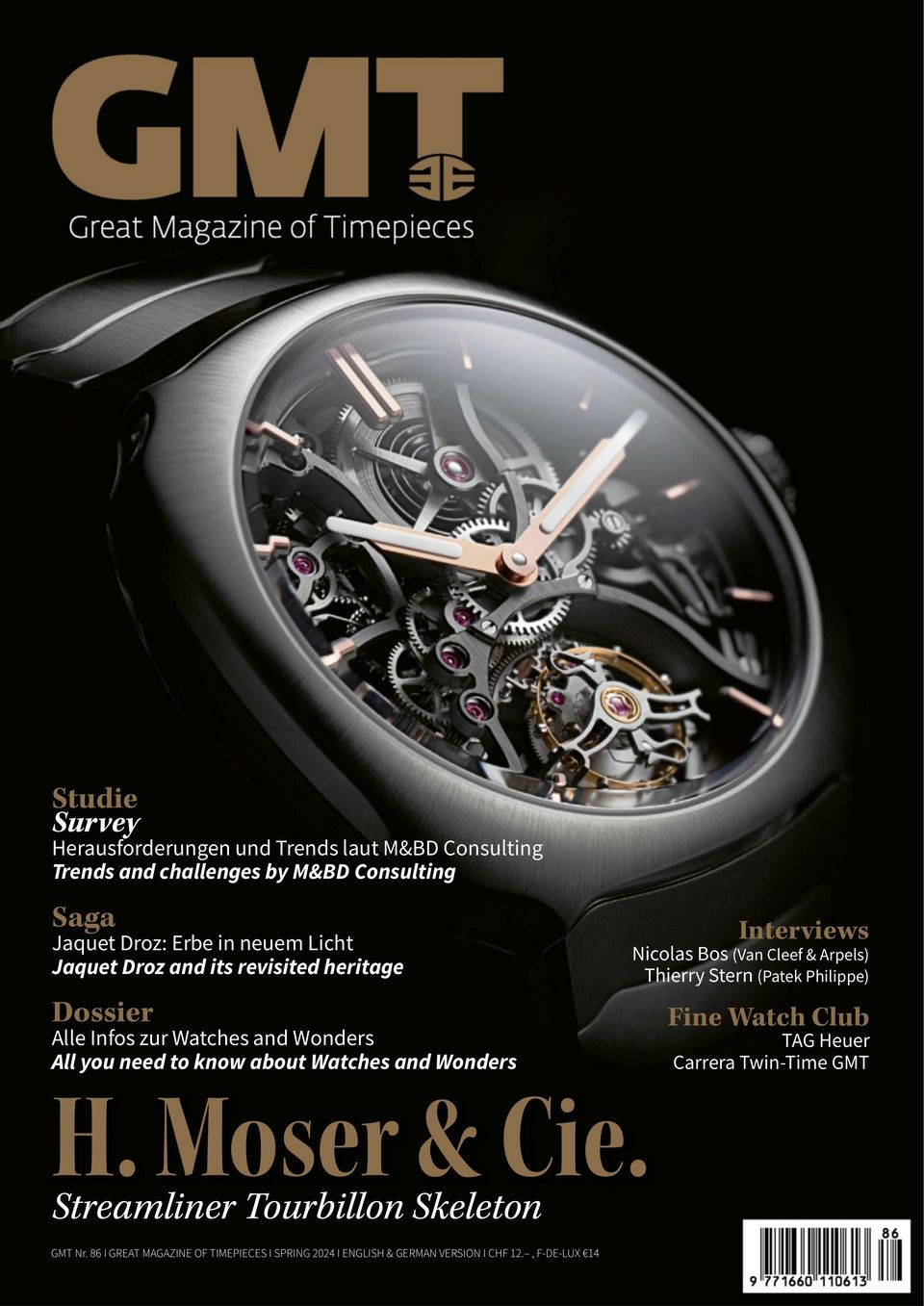 GMT, Great Magazine of Timepieces (German-English) Issue 86