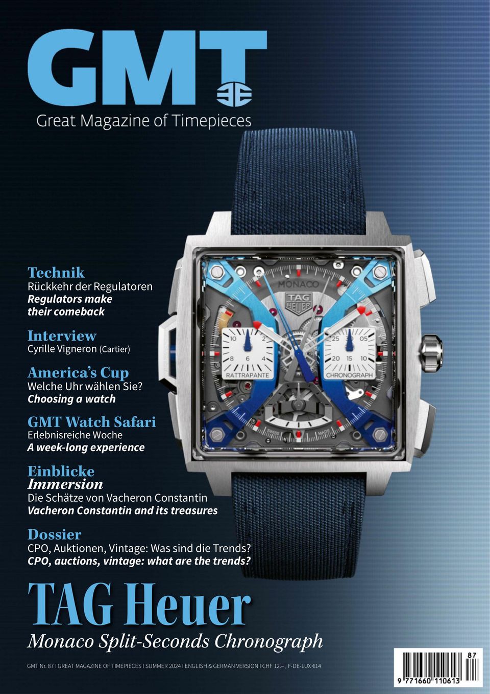GMT, Great Magazine of Timepieces (German-English) Issue 87