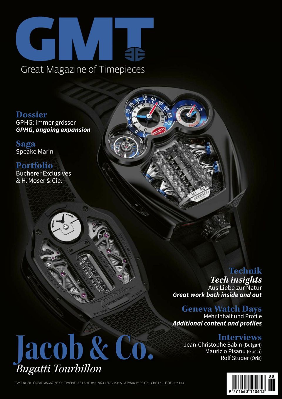 GMT, Great Magazine of Timepieces (German-English) Issue 88