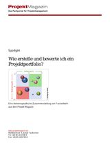 September 2015. Wie erstelle und bewerte ich ein Projektportfolio?