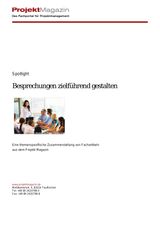 Januar 2015. Besprechungen zielführend gestalten