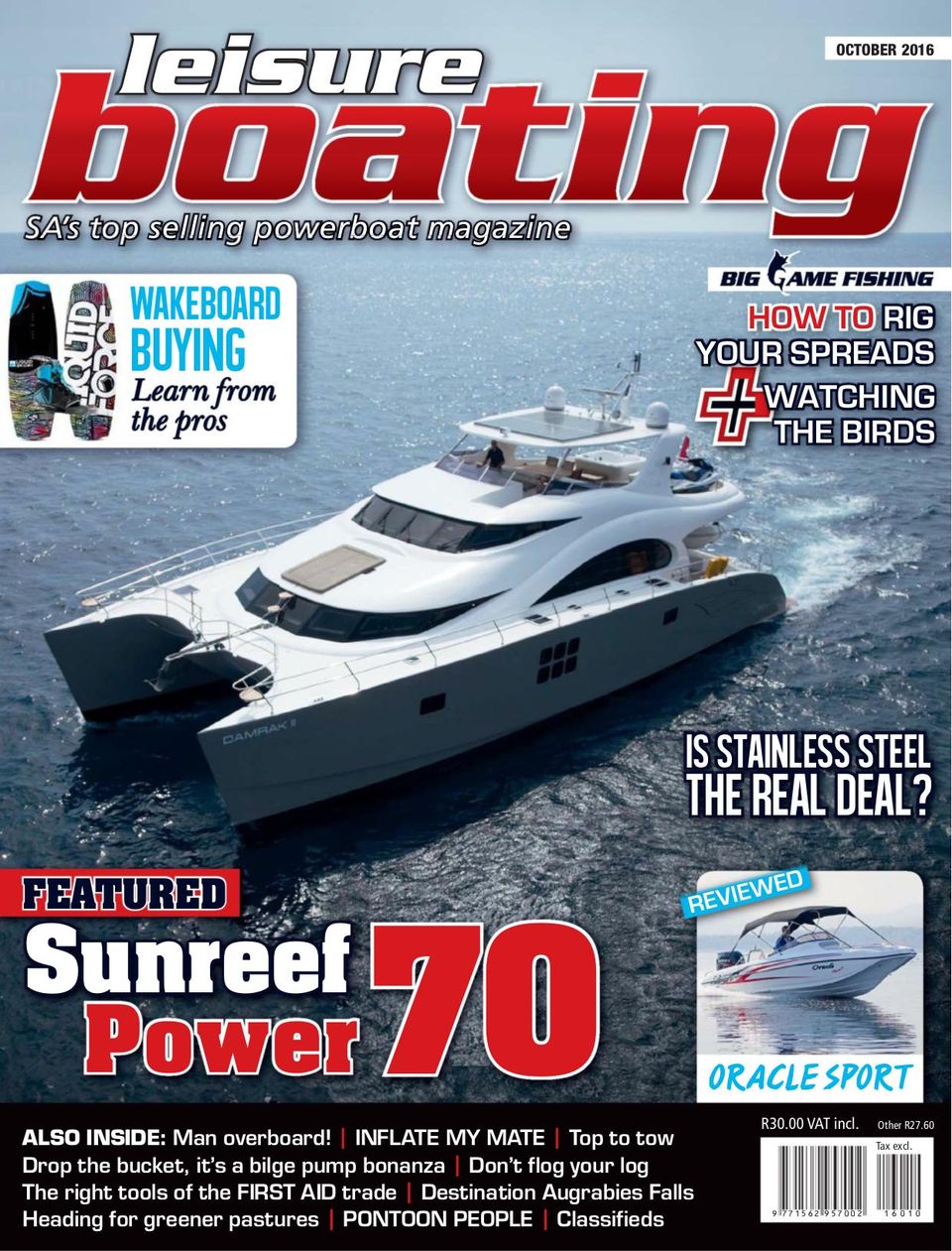 Leisure Boating Featuring Big Game FishingOctober 2016 Magazine