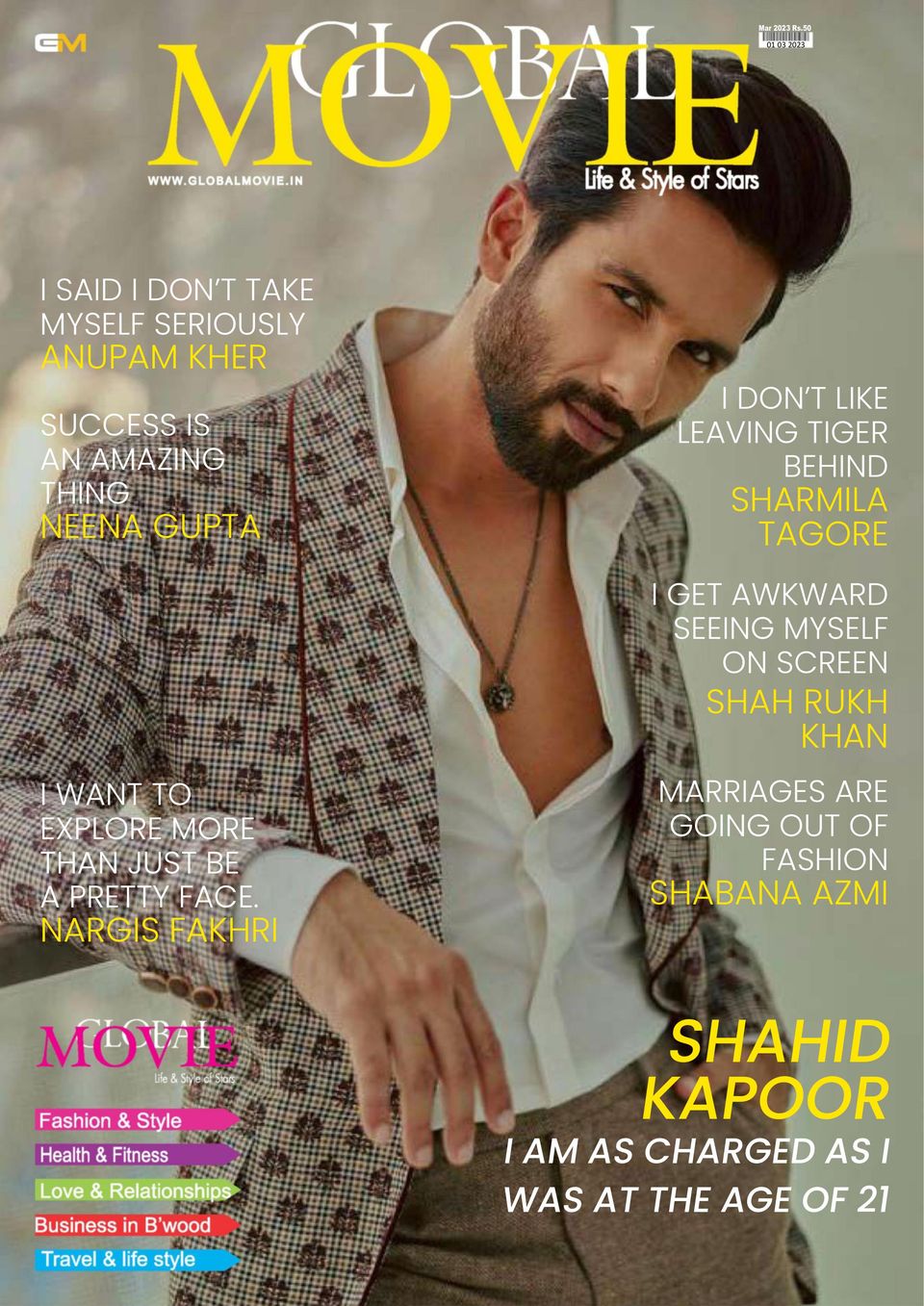 GLOBAL MOVIE MAGAZINEMarch 2023 Magazine Get your Digital Subscription