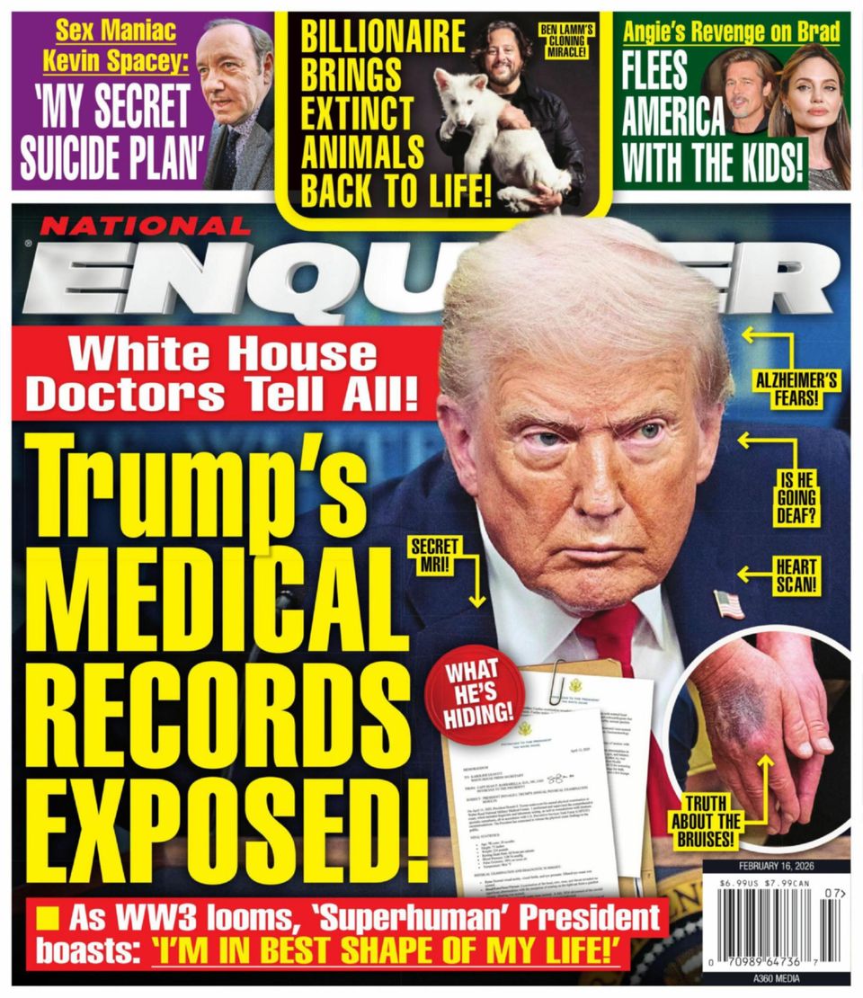 National Enquirer February 16, 2026