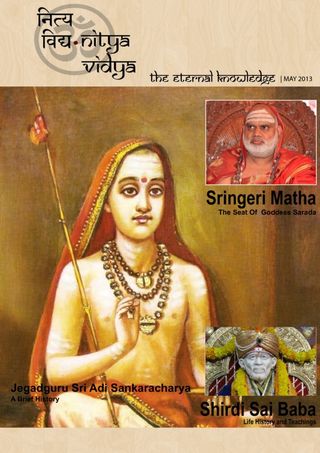 Nitya Vidya - May 2013 Nitya Vidya Cover - May 2013 Edition