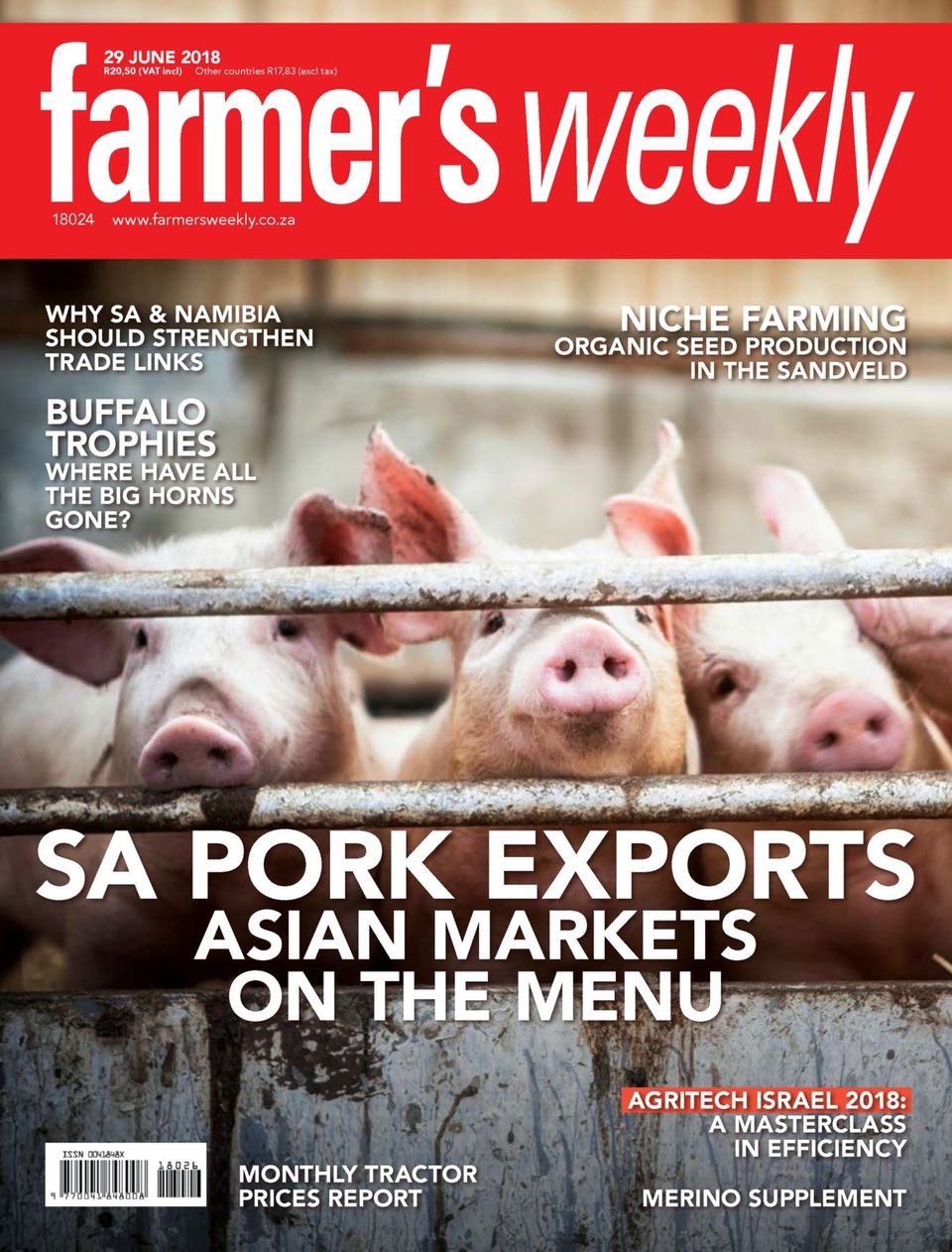 Get your digital copy of Farmer's Weekly-June 29, 2018 issue Get your digital copy of Farmer's Weekly-June 29, 2018 issue