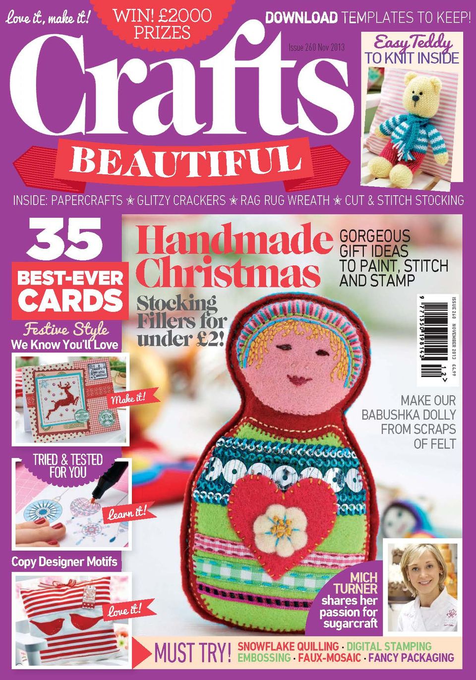 Crafts Beautiful-November 2013 Magazine - Get your Digital Subscription