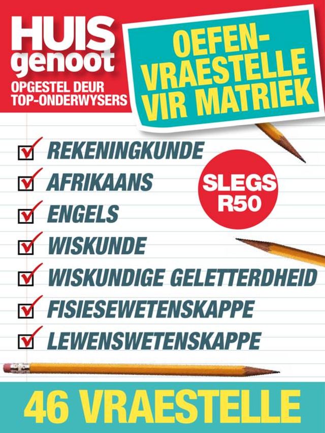 Huisgenoot Oefen-Vraestelle vir Matriek