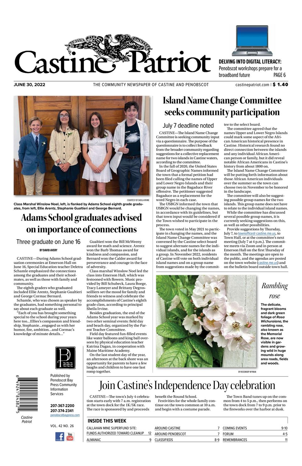 Castine Patriot Newspaper Get your Digital Subscription