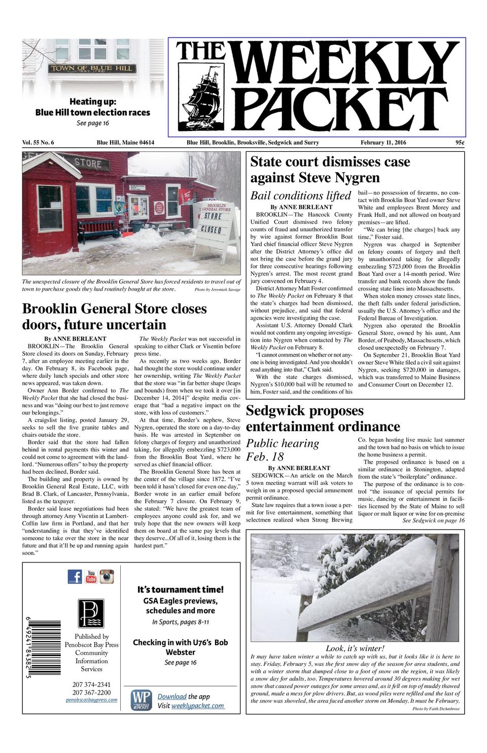 The Weekly Packet2/11/2016 Newspaper Get your Digital Subscription