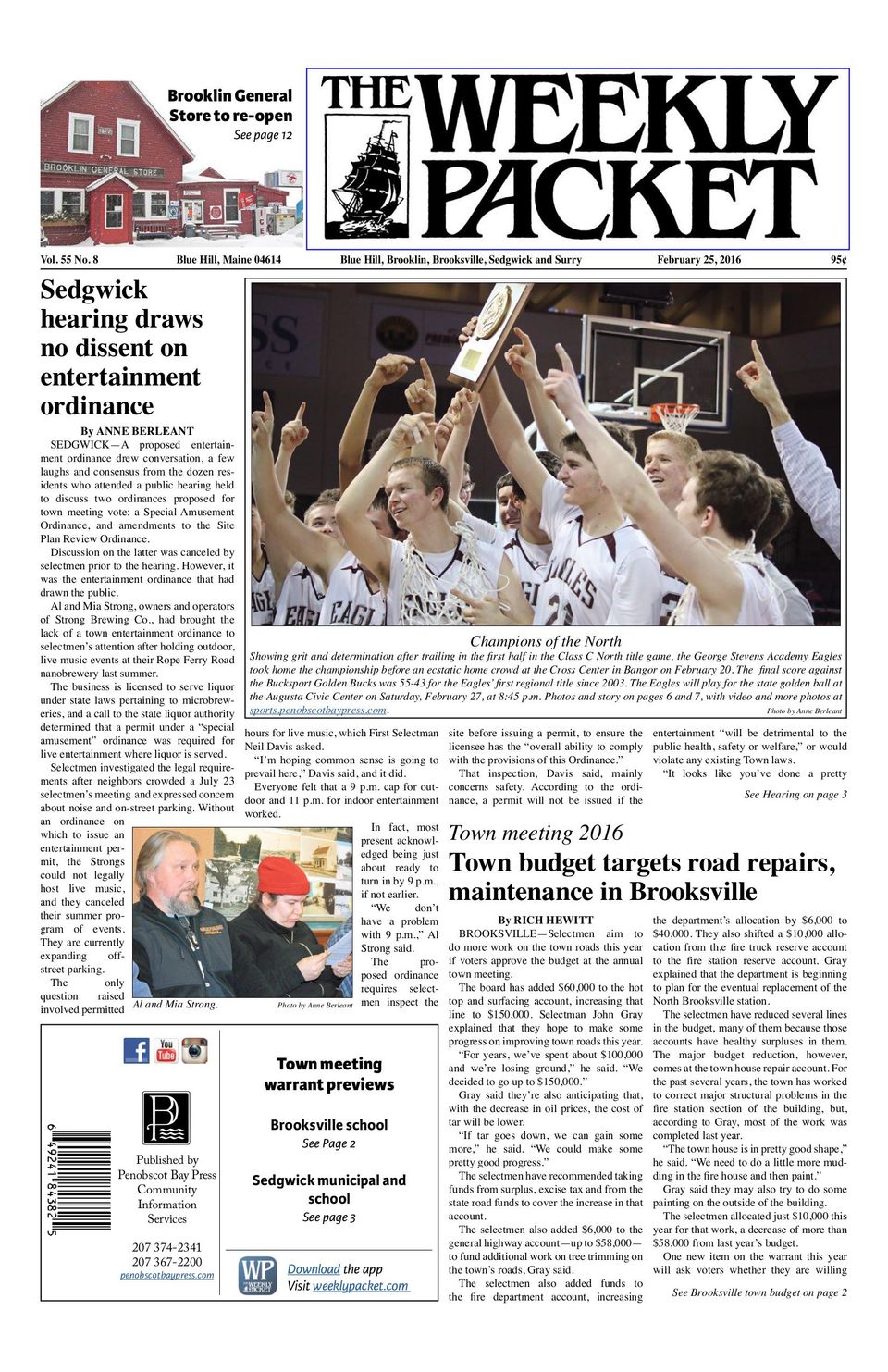 The Weekly Packet12/25/2016 Newspaper Get your Digital Subscription