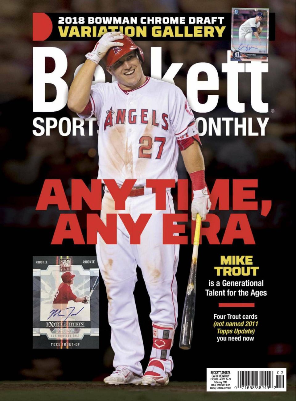 Beckett sports card monthly february 2019 magazine