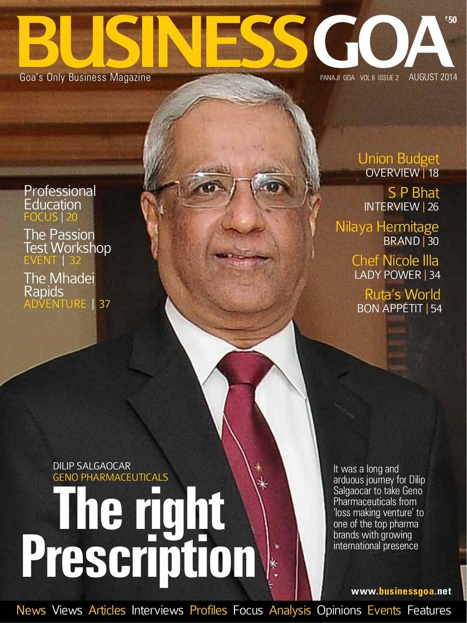 Business GoaAugust 2014 Magazine Get your Digital Subscription