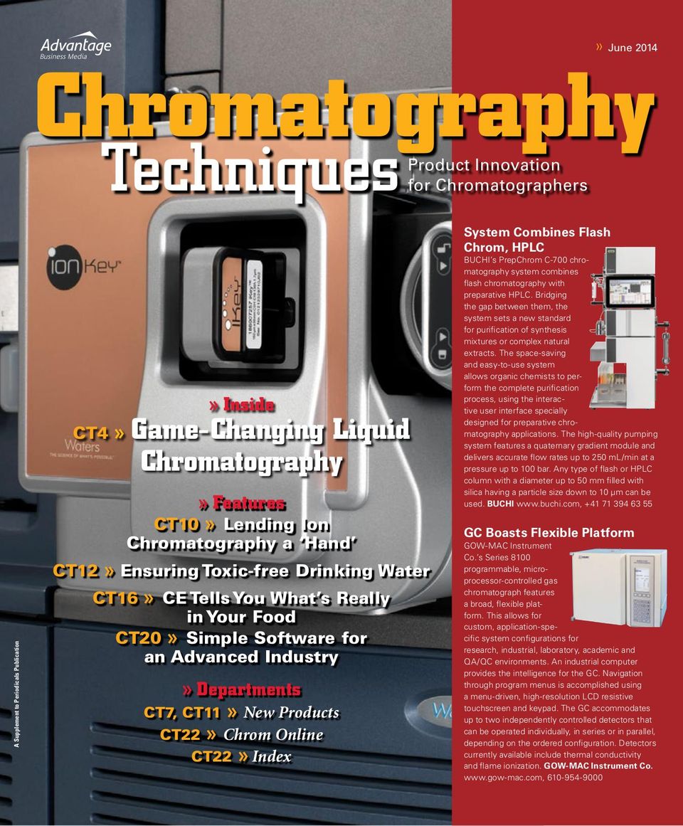 Laboratory EquipmentChromatography June 2014 Magazine