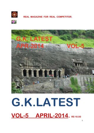 GK Latest - March 2021 GK Latest Cover - March 2021 Edition